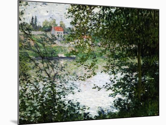 Ile de la Grande Jatte, Through the Trees, 1878-Claude Monet-Mounted Giclee Print