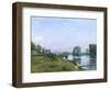 Ile Saint-Denis, 1872-Alfred Sisley-Framed Giclee Print