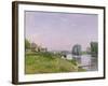 Ile Saint-Denis, 1872-Alfred Sisley-Framed Giclee Print