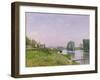 Ile Saint-Denis, 1872-Alfred Sisley-Framed Giclee Print