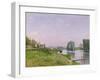 Ile Saint-Denis, 1872-Alfred Sisley-Framed Giclee Print