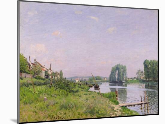 Ile Saint-Denis, 1872-Alfred Sisley-Mounted Giclee Print