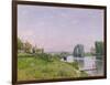 Ile Saint-Denis, 1872-Alfred Sisley-Framed Giclee Print