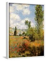 Ile Saint Martin, Vetheuil-Claude Monet-Framed Art Print