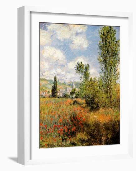 Ile Saint Martin, Vetheuil-Claude Monet-Framed Art Print