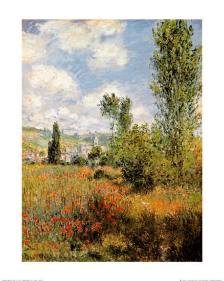 Ile Saint Martin, Vetheuil-Claude Monet-Lamina Framed Art Print