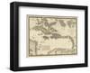 Iles Antilles ou des Indes Occidentales, c.1828-Adrien Hubert Brue-Framed Art Print