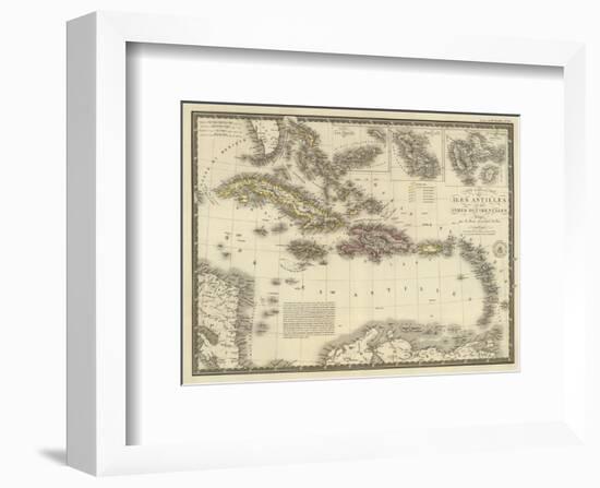 Iles Antilles ou des Indes Occidentales, c.1828-Adrien Hubert Brue-Framed Art Print