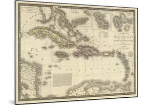 Iles Antilles ou des Indes Occidentales, c.1828-Adrien Hubert Brue-Mounted Art Print