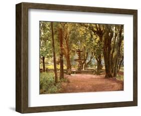 Ilex Avenue and Fountain (Fontana Scura) Villa Borghese-Alberto Pisa-Framed Giclee Print