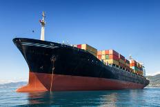 Cargo Ship Full of Containers-ilfede-Photographic Print