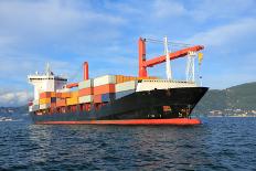 Cargo Ship Full of Containers-ilfede-Photographic Print