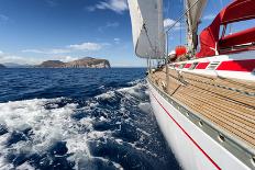 Sail Boat in Sardinia Coast, Italy-ilfede-Photographic Print