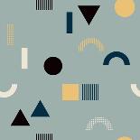 Vector Texture of Geometric Colorful Shapes. Geometric Figures Pattern in Modern Hipster Style. Nic-Iliveinoctober-Art Print