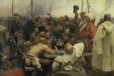 The Zaporozhye Cossacks Writing a Letter to the Turkish Sultan, 1880-91-Ilja Efimowitsch Repin-Giclee Print