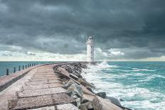 Lighthouse at the End of the Pier-ilker canikligil-Photographic Print
