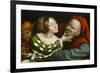 Ill-Matched Lovers, 1520-25-Quentin Massys-Framed Premium Giclee Print