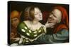 Ill-Matched Lovers, 1520-25-Quentin Massys-Stretched Canvas
