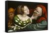 Ill-Matched Lovers, 1520-25-Quentin Massys-Framed Stretched Canvas