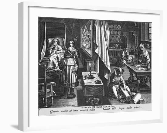 Ill Patients Being Treated-null-Framed Giclee Print