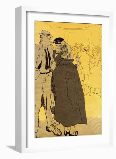Illegal Night Club 1934-Eduard Thony-Framed Art Print