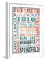 Illinois - Barnwood Typography-Lantern Press-Framed Art Print