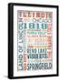 Illinois - Barnwood Typography-Lantern Press-Framed Premium Giclee Print