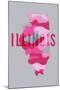 Illinois - Camo State - Pink with Background-Lantern Press-Mounted Art Print