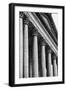 Illinois Capitol Columns BW-Steve Gadomski-Framed Photographic Print