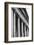 Illinois Capitol Columns BW-Steve Gadomski-Framed Photographic Print
