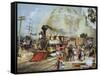 Illinois Central Railroad, c.1886-null-Framed Stretched Canvas