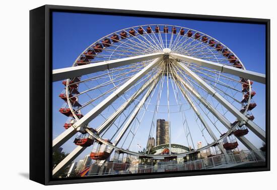 Illinois, Chicago. Ferris Wheel at Navy Pier-Jaynes Gallery-Framed Stretched Canvas