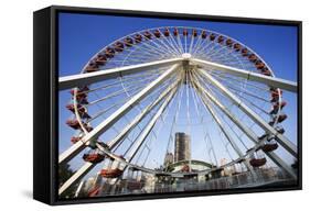 Illinois, Chicago. Ferris Wheel at Navy Pier-Jaynes Gallery-Framed Stretched Canvas