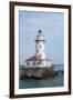 Illinois, Chicago. Lake Michigan, Chicago Harbor Light-Cindy Miller Hopkins-Framed Photographic Print