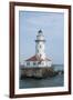 Illinois, Chicago. Lake Michigan, Chicago Harbor Light-Cindy Miller Hopkins-Framed Photographic Print