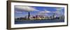Illinois, Chicago, Panoramic View of an Urban Skyline by the Shore-null-Framed Photographic Print