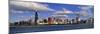 Illinois, Chicago, Panoramic View of an Urban Skyline by the Shore-null-Mounted Photographic Print