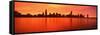 Illinois, Chicago, Sunset-null-Framed Stretched Canvas