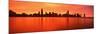 Illinois, Chicago, Sunset-null-Mounted Photographic Print