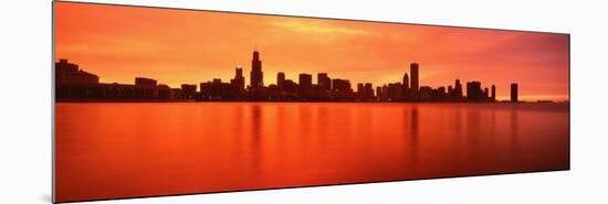 Illinois, Chicago, Sunset-null-Mounted Photographic Print