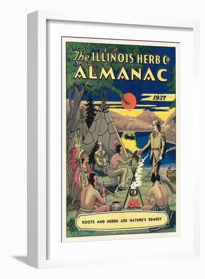 Illinois Herb Almanac-null-Framed Premium Giclee Print