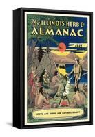 Illinois Herb Almanac-null-Framed Stretched Canvas