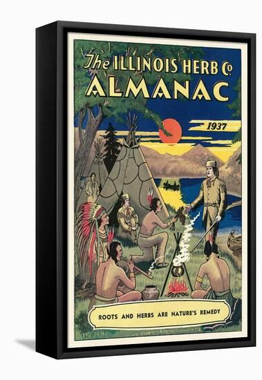 Illinois Herb Almanac-null-Framed Stretched Canvas