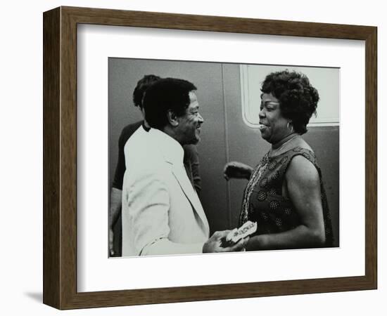 Illinois Jacquet and Sarah Vaughan, Capital Radio Jazz Festival, Knebworth, Hertfordshire, 1981-Denis Williams-Framed Photographic Print