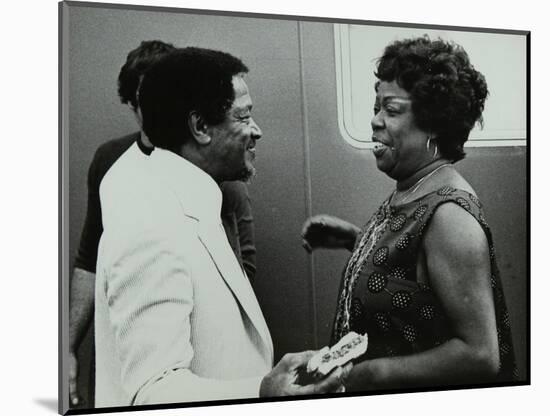 Illinois Jacquet and Sarah Vaughan, Capital Radio Jazz Festival, Knebworth, Hertfordshire, 1981-Denis Williams-Mounted Photographic Print