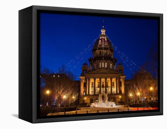 Illinois State Capitol-Steve Gadomski-Framed Stretched Canvas