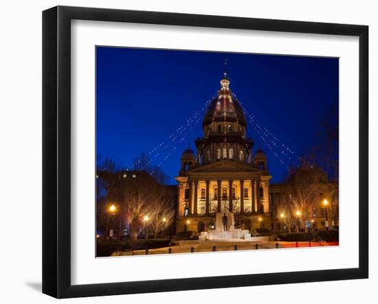 Illinois State Capitol-Steve Gadomski-Framed Premium Photographic Print