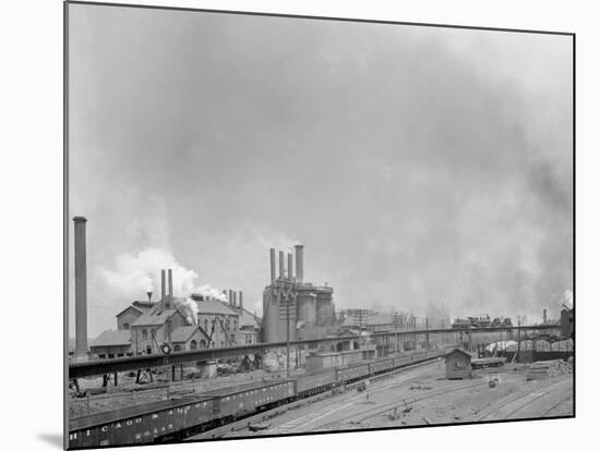 Illinois Steel Works, Joliet-null-Mounted Photo