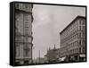 Illinois Street, North from Washington, Indianapolis, Ind.-null-Framed Stretched Canvas