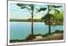 Illinois, View of Crab Orchard Lake near Carterville and Herrin-Lantern Press-Mounted Art Print